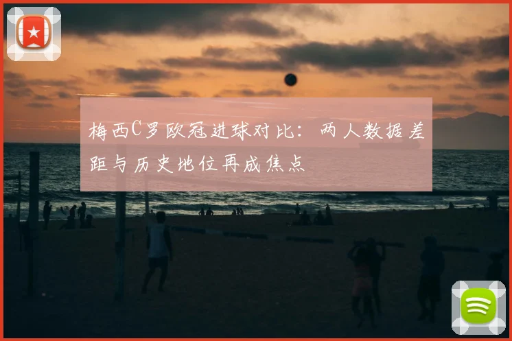 梅西C罗欧冠进球对比：两人数据差距与历史地位再成焦点